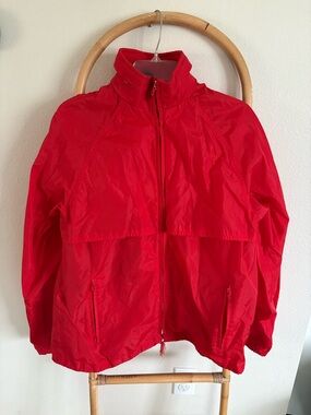 Eddie Bauer Red Windbreaker Jacket